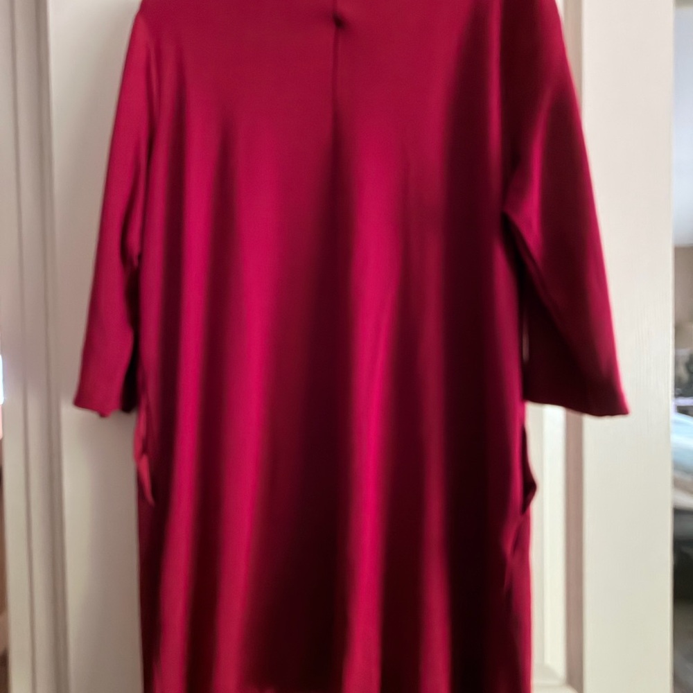 J. Jill Women's Midi Dress in Rich Red